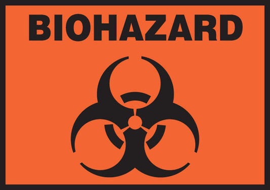 Accuform Signs Biohazard Pre-Printed Label, 3-1/2 X 5 Inch, Sold As 1/Each Accuform Lbhz506Vsp