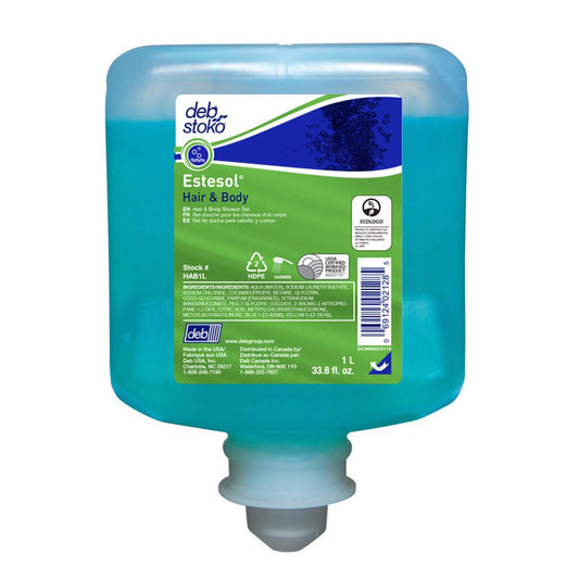 Estesol® Shampoo And Body Wash, Sold As 6/Case Sc Hab1L