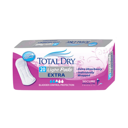 Totaldry™ Light Absorbency Bladder Control Pad, 11-Inch Length, Sold As 180/Case Secure Sp1561