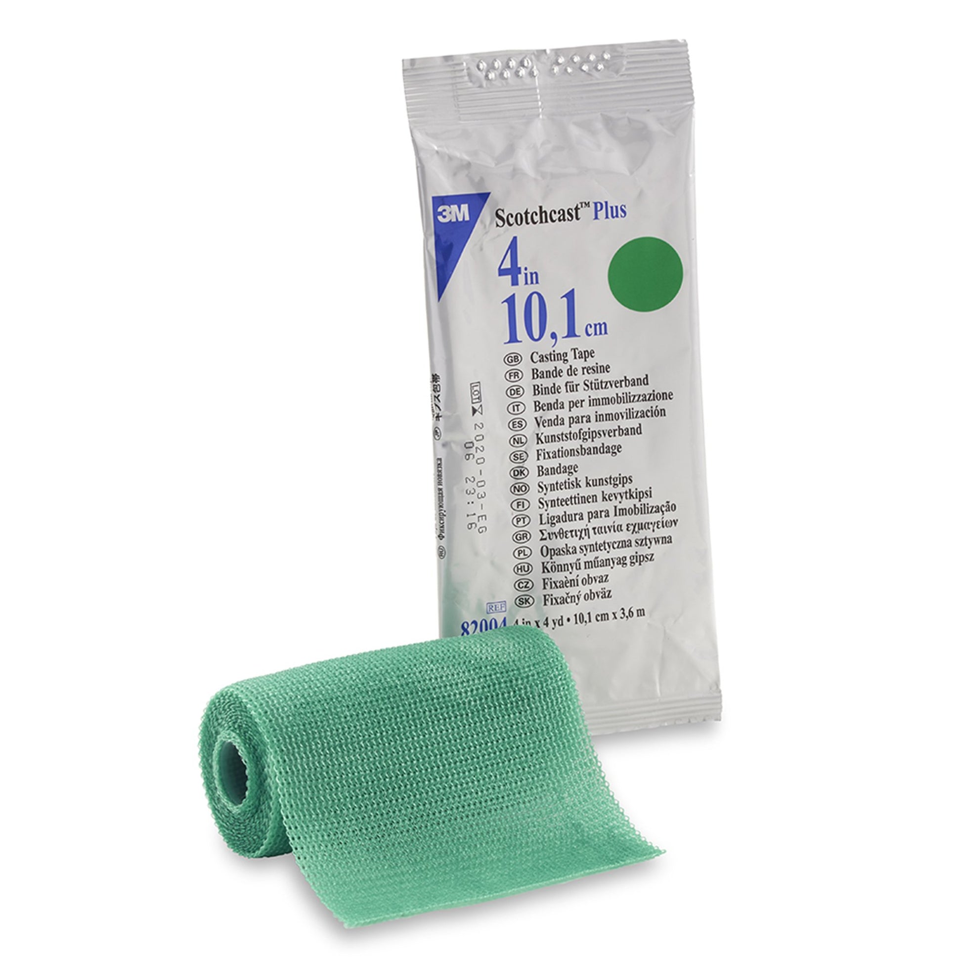 3M™ Scotchcast™ Plus Green Cast Tape, 4 Inch X 4 Yard, Sold As 1/Each 3M 82004G