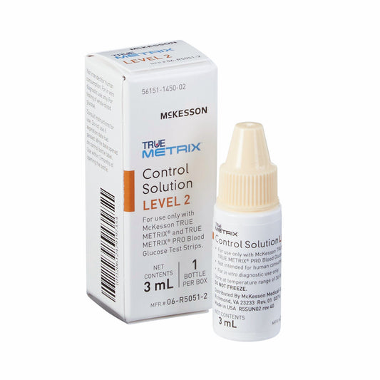 Mckesson True Metrix Blood Glucose Testing, Control Solution, 3 Ml, Level 2, Sold As 1/Box Mckesson 06-R5051-2