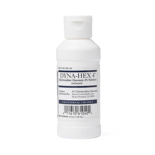 Dyna-Hex 4® Antiseptic Skin Cleanser, 4 Oz., Sold As 48/Case Xttrium 1061Dyn04