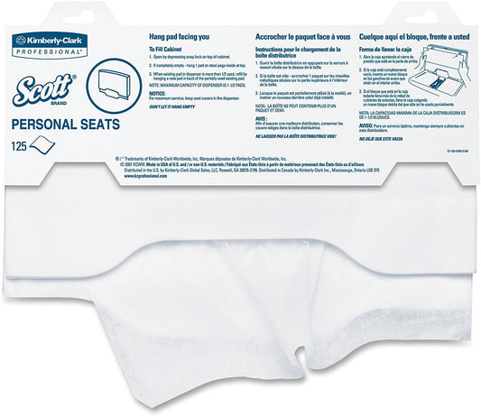 Scott® Toilet Seat Cover, 125 Per Pack, Sold As 24/Case Kimberly 07410