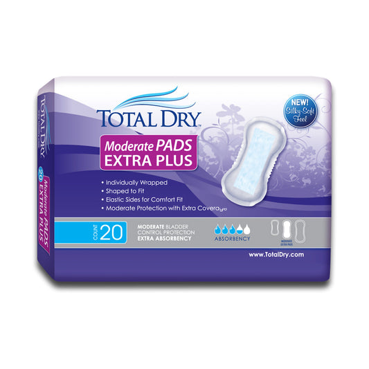 Totaldry™ Moderate Extra Bladder Control Pad, 13¾-Inch Length, Sold As 180/Case Secure Sp1563