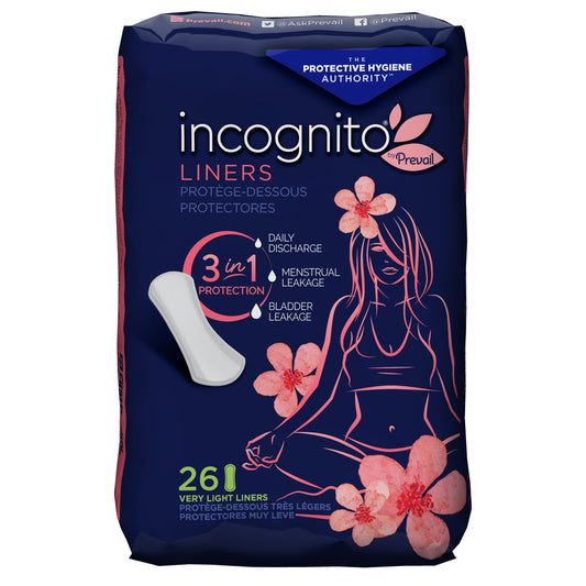 Incognito® By Prevail Panty Liners, Very Light, Sold As 156/Case First Pvh-626
