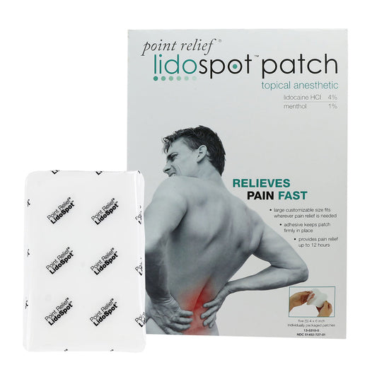 Lidospot® Topical Pain Relief, Sold As 20/Box Fabrication 13-5310-20