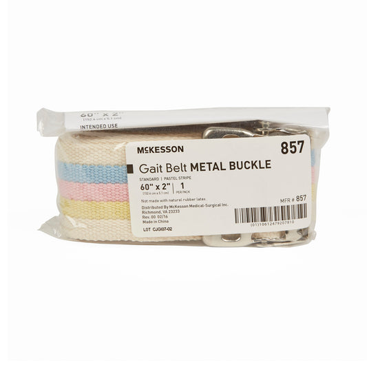 Mckesson Gait Belt, 60 Inch, Pastel Stripe, Sold As 48/Case Mckesson 857