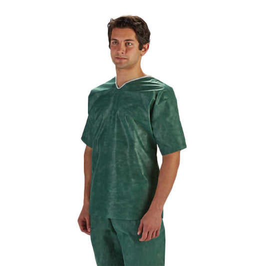 Barrier® Extra Comfort Scrub Shirt, Green, 2X-Large, Sold As 12/Bag Molnlycke 18650