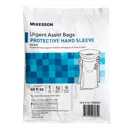 Bag, Vomit W/Hnd Protector Whtopaque 40Oz (12Ea/Bg 20Bg/Cs), Sold As 1/Each Mckesson 16-7000Hp