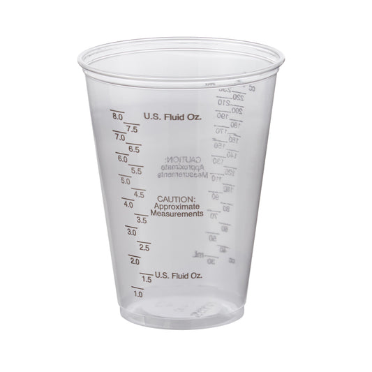 Solo Graduated Drinking Cup, Ultra Clear, 10 Oz, Clear Plastic, Disposable, Sold As 1000/Case Rj Tp10Dgm