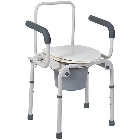 Mabis® Drop-Arm Steel Commode, Sold As 1/Each Mabis 520-1213-1900