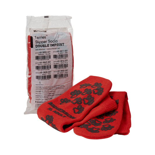 Mckesson Terries™ Adult Slipper Socks, X-Large, Sold As 48/Case Mckesson 40-3811-001