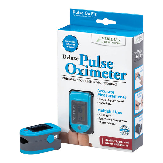 Smartheart Fingertip Pulse Oximeter For Blood Oxygen Saturation, Deluxe, Sold As 24/Case Veridian 11-50D