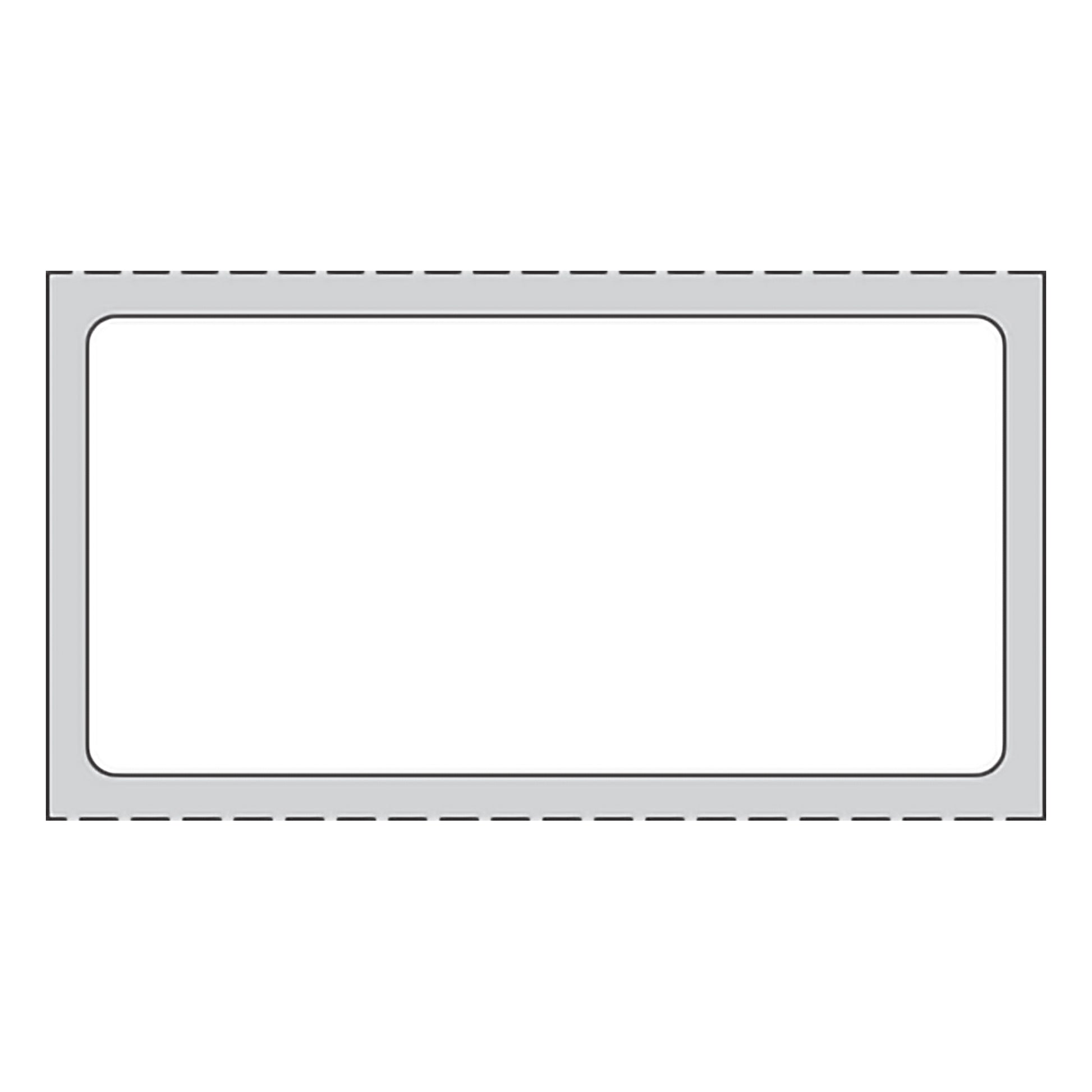 Pdc® White Blank Thermal Label, 1 X 2 Inch, Sold As 10400/Case Precision Thermd16