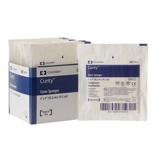 Curity™ Sterile Nonwoven Sponge, 4 X 4 Inch, Sold As 25/Tray Cardinal 2913