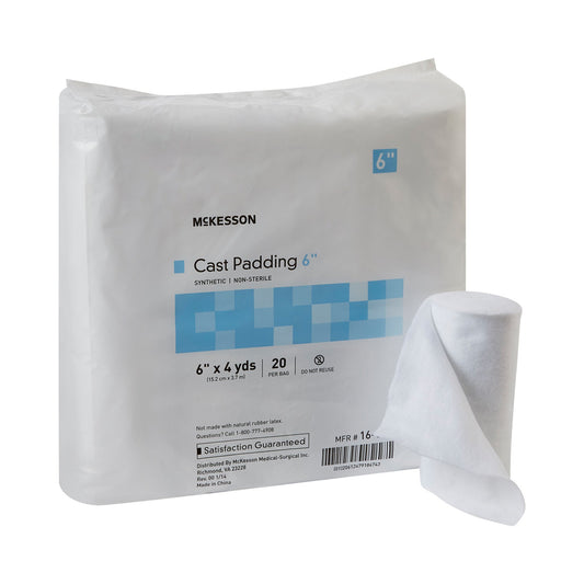 Mckesson White Polyester Cast Padding, 6 Inch X 4 Yard, Sold As 20/Bag Mckesson 16-Cp6