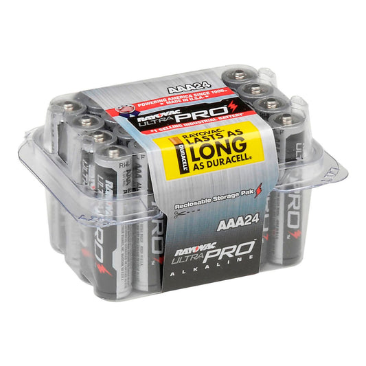 Alkaline Battery Rayovac® Ultra Pro™ Aaa Cell 1.5V Disposable 24 Pack, Sold As 24/Pack Energizer Alaaa-24Pp