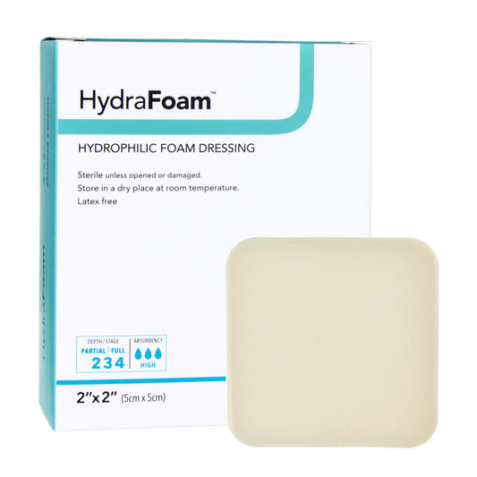 Hydrafoam™ Nonadhesive Foam Dressing, 2 X 2 Inch, Sold As 10/Box Dermarite 00294E