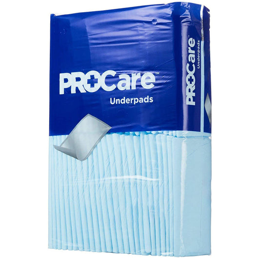 First Quality Procare Incontinence Underpads, Moisture-Proof, Light Absorbency, Comfortable, Blue, 21" X 36", Sold As 120/Case First Crf-120