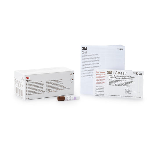 3M Attest Rapid Readout Sterilization Biological Indicator Vial, Sold As 50/Box 3M 1292