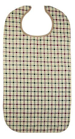 Beck'S Classic Quilted Adult Bib, Autumn Beige Plaid, 18 X 34 In., Sold As 60/Case Beck'S Ptw1834Qltsnp