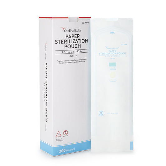 Cardinal Health™ Sterilization Pouch, 3½ X 9-7/8 Inch, Sold As 200/Pack Cardinal 92309