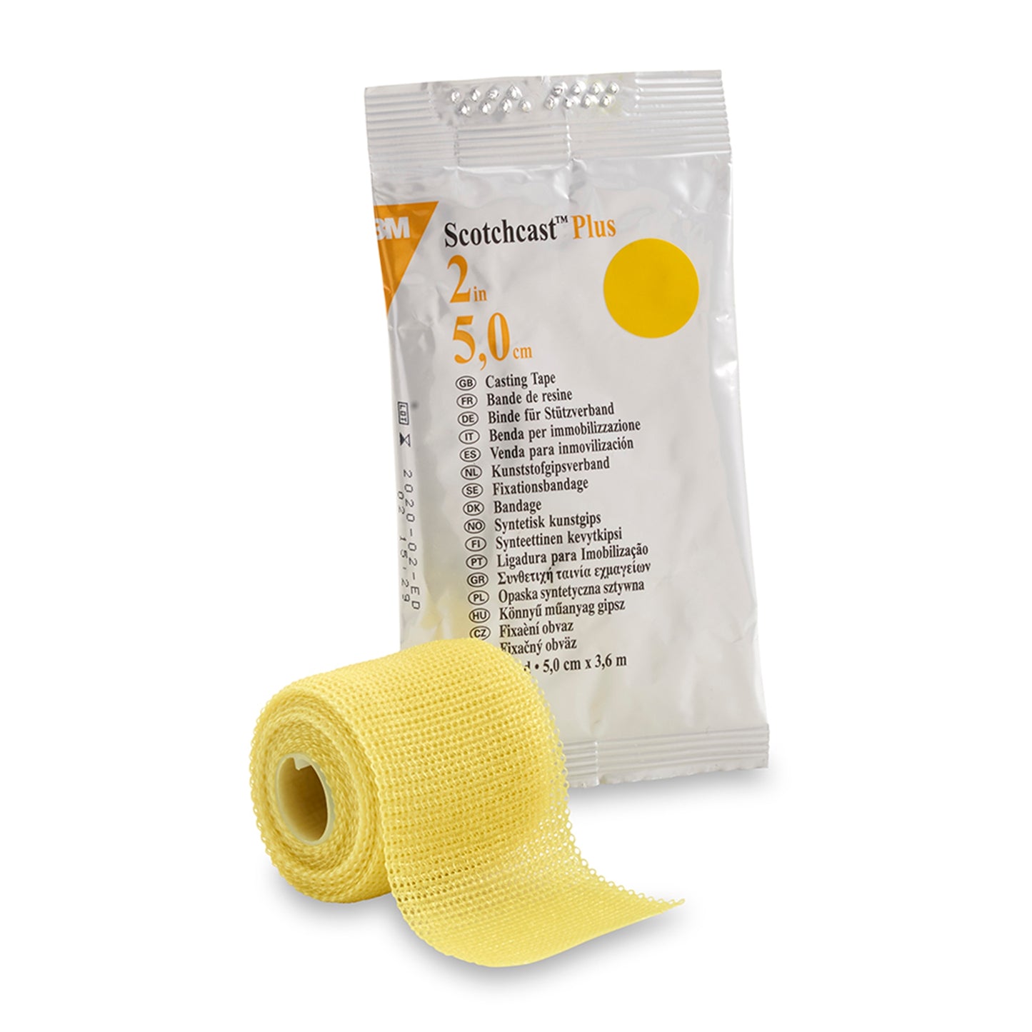 3M™ Scotchcast™ Plus Yellow Cast Tape, 2 Inch X 4 Yard, Sold As 10/Box 3M 82002Y