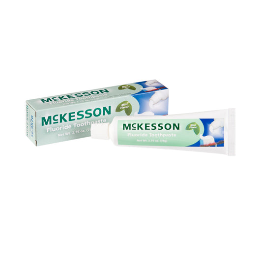 Mckesson Toothpaste, Mint Flavor, Tube, 2.75 Oz, Sold As 144/Case Mckesson 16-9570