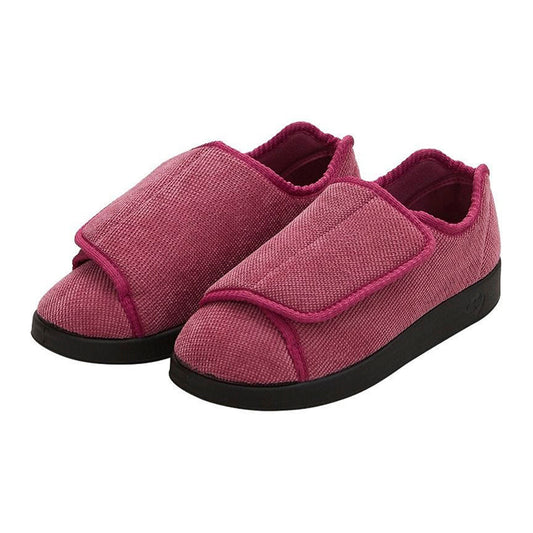 Silverts® Women'S Double Extra Wide Easy Closure Slippers, Dusty Rose, Size 9, Sold As 1/Pair Silverts Sv15100_Svdrb_9