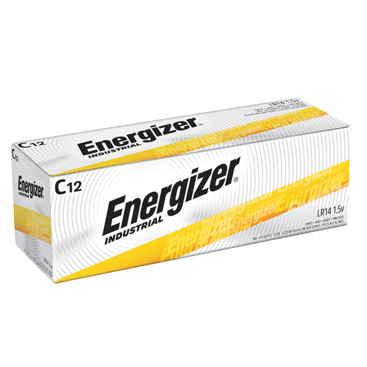 Energizer® Industrial® Alkaline Battery, C, Sold As 72/Case Energizer En93
