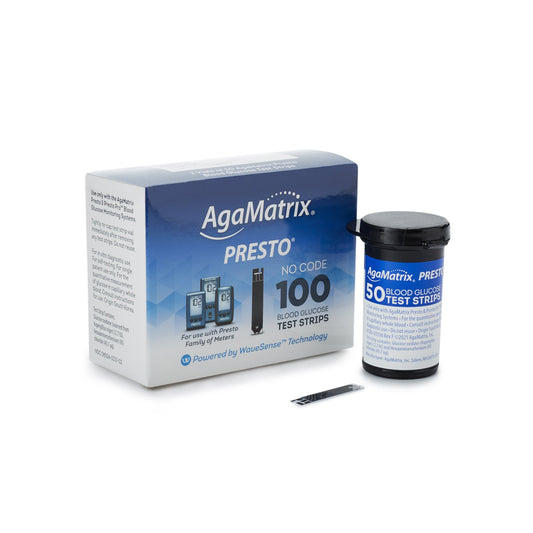 Wavesense® Presto® Blood Glucose Test Strips, Sold As 12/Case Agamatrix 8000-03337