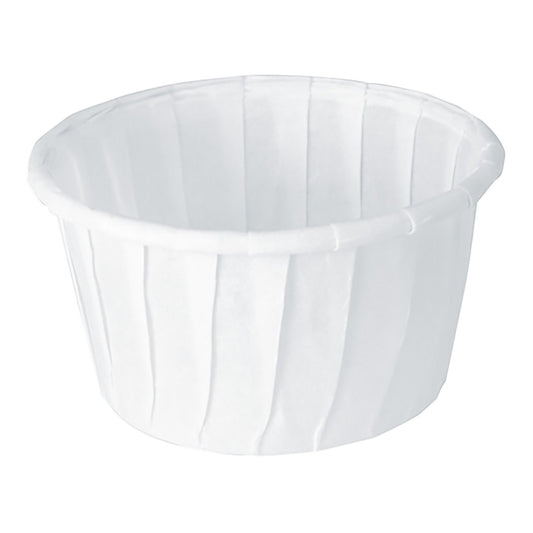 Solo Paper Souffle Cup, White, 1.25-Ounce Capacity, Sold As 250/Sleeve Rj 125-2050
