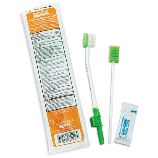 Toothette® Suction Toothbrush Kit, Sold As 1/Each Sage 6572