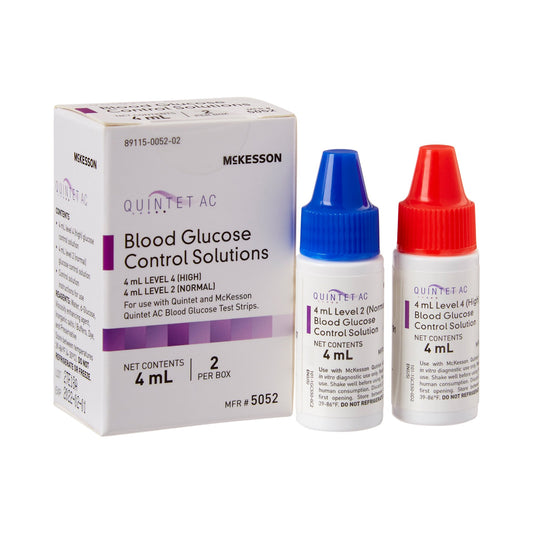 Mckesson Quintet Ac® Glucose Control Solution, 4 Ml, Sold As 1/Box Mckesson 5052