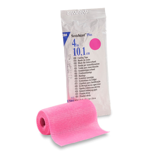 3M™ Scotchcast™ Plus Bright Pink Cast Tape, 4 Inch X 4 Yard, Sold As 1/Each 3M 82004X