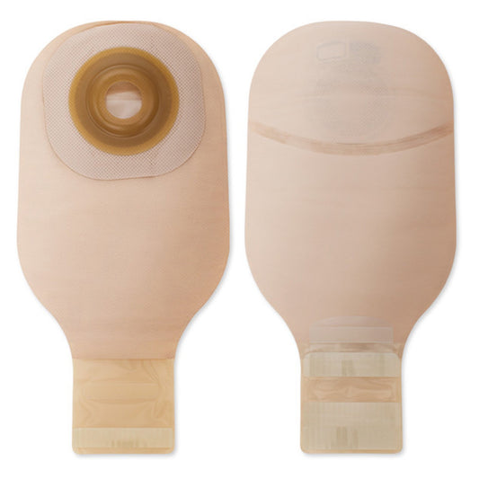 Premier™ Flextend™ One-Piece Drainable Beige Filtered Ostomy Pouch, 12 Inch Length, 1 Inch Stoma, Sold As 5/Box Hollister 8662