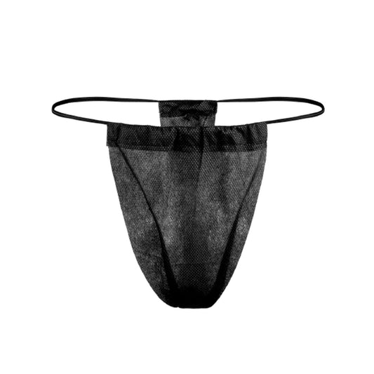 Dukal Reflections™ Spa Thong Panty, Black, Sold As 1000/Case Dukal 900502-1