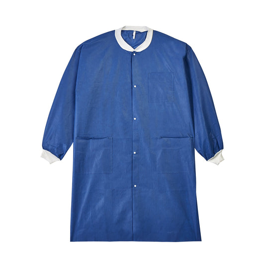 Labmates® Lab Coat, 2X-Large, Blue, Sold As 10/Bag Graham 85239
