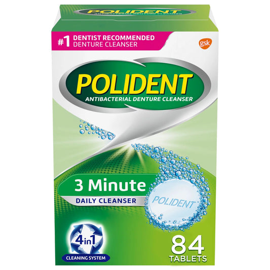Polident® 3 Minute Denture Cleaner, 40 Ct., Sold As 40/Box Block 31015805306