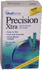 Precision Xtra Blood Glucose Test Strips, Sold As 600/Case Abbott 9987865