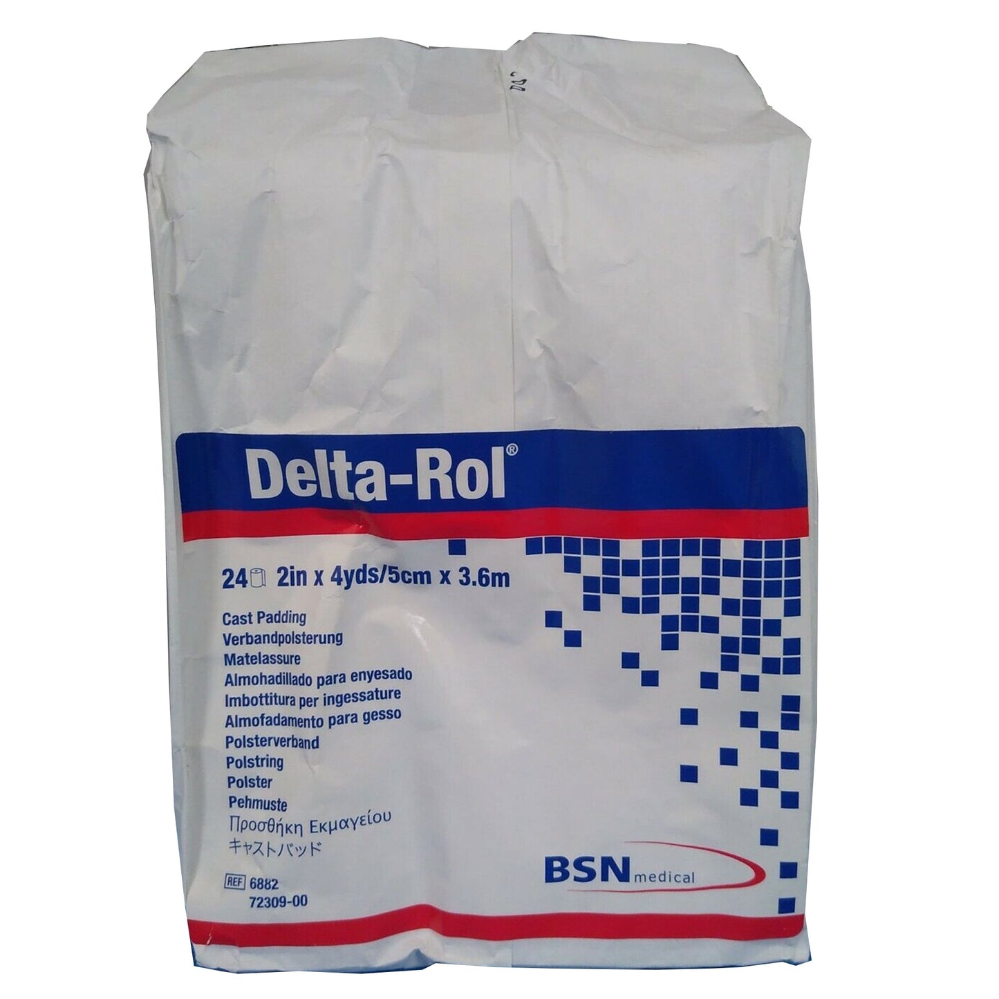Delta-Rol® White Acrylic Undercast Cast Padding, 2 Inch X 4 Yard, Sold As 72/Case Bsn 6882