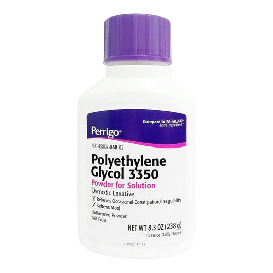 Perrigo Polyethylene Glycol 3350 Cathartic / Laxative, Sold As 1/Each Perrigo 45802086802