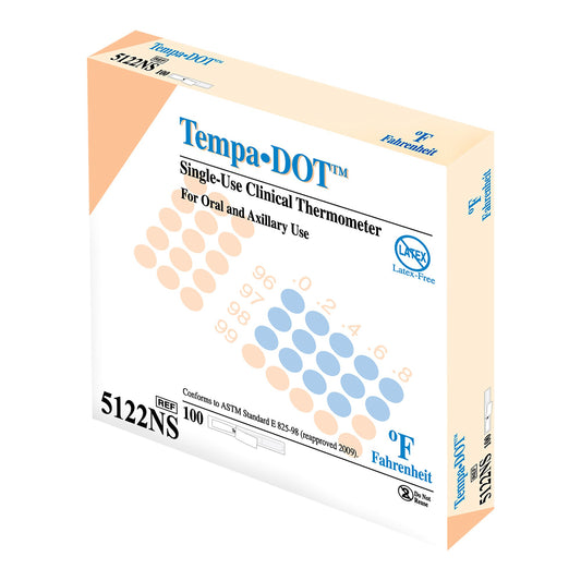 Tempa·Dot™ Disposable Oral Thermometer, Sold As 100/Box Medical 5122Ns