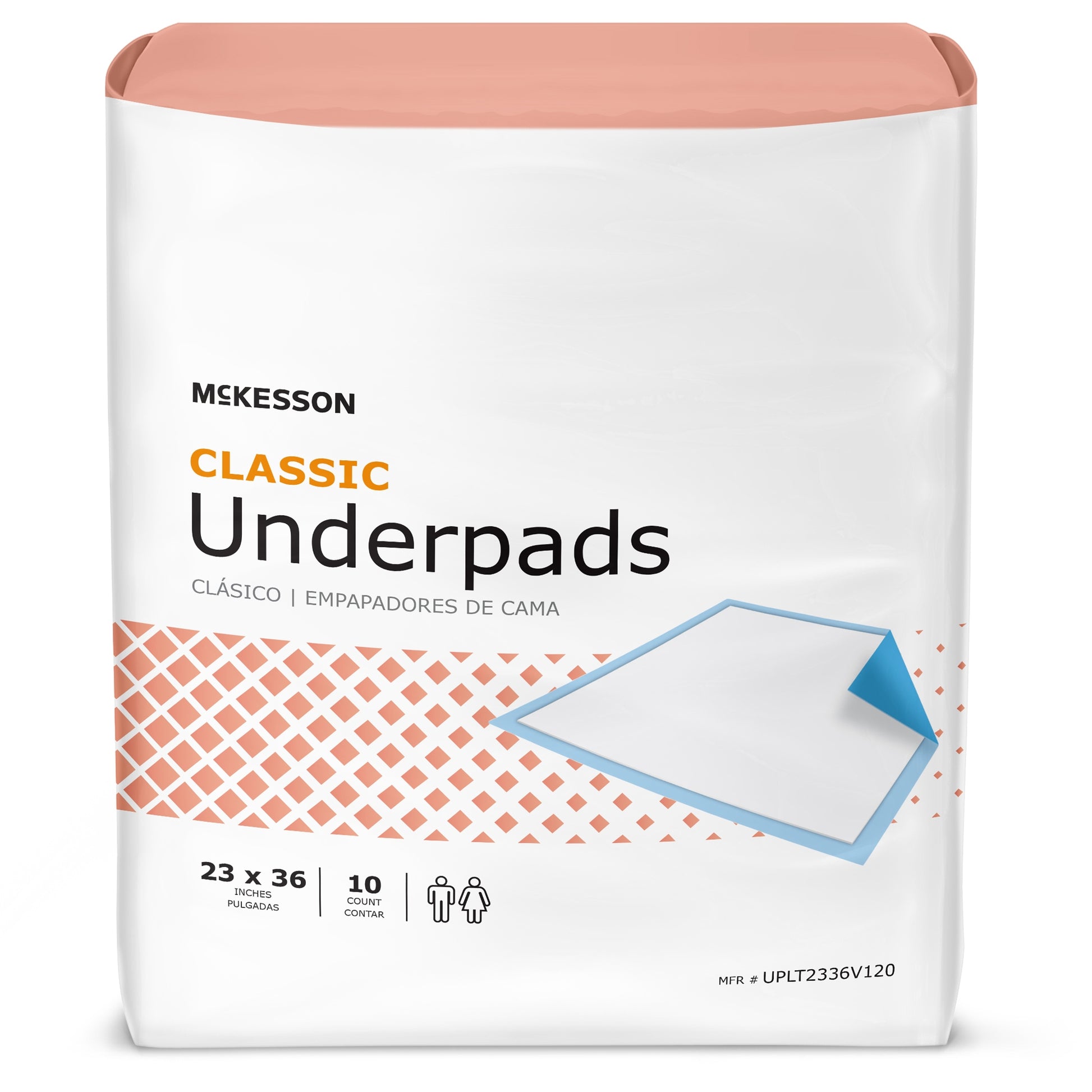 Mckesson Classic Lite Underpad, 23 X 36 Inch, Sold As 120/Case Mckesson Uplt2336V120