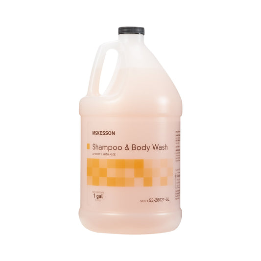 Mckesson 2-In-1 Shampoo And Body Wash, Apricot Scent, 1 Gallon Jug, Sold As 4/Case Mckesson 53-28021-Gl