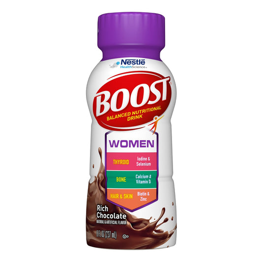Boost® Women Chocolate Balanced Nutritional Drink, 8-Ounce Bottle, Sold As 1/Each Nestle 00041679477137
