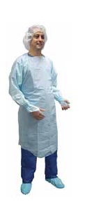 Precept Medical Products Over-The-Head Protective Procedure Gown, Sold As 1/Each Aspen 8572