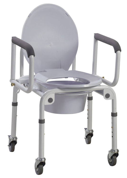 Drive™ Commode Chair, 17 - 21 Inch Height, Sold As 2/Case Drive 11101W-2