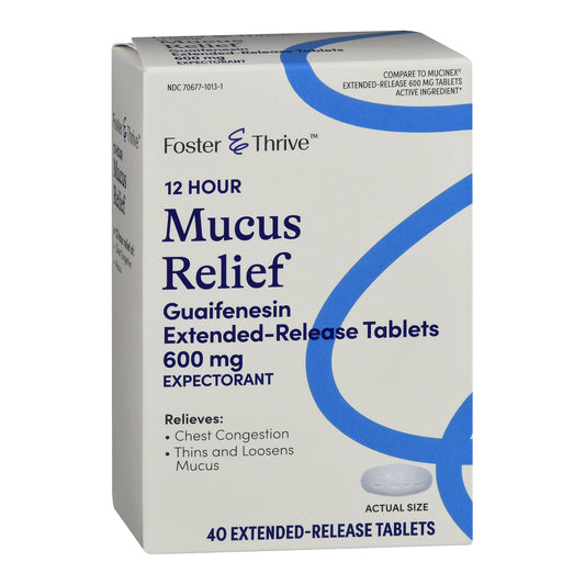 Foster & Thrive™ Guaifenesin Cold And Cough Relief, Sold As 1/Bottle Mckesson 70677101301