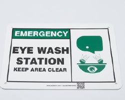 Sign, Eye Wash Station, Sold As 1/Each Accuform Mfsd928Vp